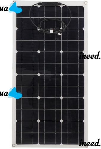 Монокристаллическая гибкая солнечная панель Dusson Flexible Panel 100W 18V складная водонепроницаемая батарея 100Вт раскладной модуль для зарядки