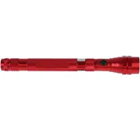 Телескопический ручной фонарь X-Balog BL-T91 светодиодный гибкий LED фонарик с магнитом на батарейках для освещения и захвата металлических предметов