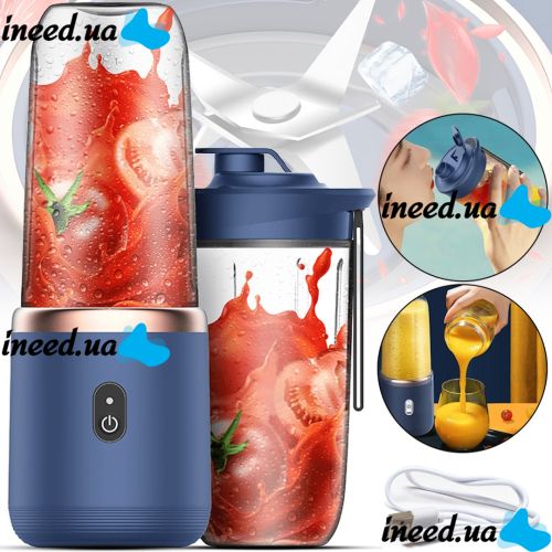 Wireless Mini Blender Small Portable Juicer A215 400ml Rechargeable Portable Juicer with Bottle Drinker for Smoothies and Juice from USB