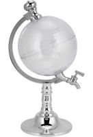 Диспенсер дозатор для алкогольных напитков Глобус Globe Drink Dispenser 3.5 л стеклянный резервуар декантер с краном для пива 3500 мл 37х20х23 см