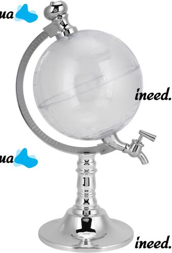 Диспенсер дозатор для алкогольных напитков Глобус Globe Drink Dispenser 3.5 л стеклянный резервуар декантер с краном для пива 3500 мл 37х20х23 см