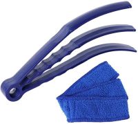 Щетка для оконных жалюзи Window Blind Cleaner Duster Brush тройная щетка для уборки и очистки и радиаторов от пыли с насадками из микрофибры