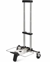 Складная мини тележка кравчучка Porter Trolley CT-25 до 25 кг двухколесная раскладная тачка с телескопической ручкой для покупок 97х24х17.5 см