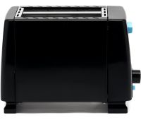 Электрический тостер Domotec MS-263 650W кухонный электротостер для хлеба на 2 тоста со съёмным поддоном и регулировкой степени обжарки Черный
