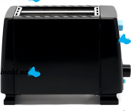 Электрический тостер Domotec MS-263 650W кухонный электротостер для хлеба на 2 тоста со съёмным поддоном и регулировкой степени обжарки Черный