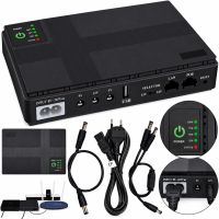 UPS DC1018P Uninterruptible Power Supply for WI-Fi Router 5V 9V 12V Power Bank 10400 mAh, 18W Uninterruptible Power Supply for Modem Switches and Cameras