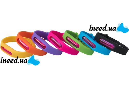 Силиконовый браслет от комаров и мошек Mosquito Bracelet антимоскитное средство с капсулой для защиты и отпугивания насекомых для детей и взрослых