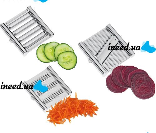 Vegetable Slicer Grater XL-338 handheld vegetable slicer for peeling and slicing fruits and vegetables, flat slicer 3 interchangeable stainless steel attachments