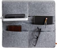 Фетровый органайзер для хранения мелочей Wireless Charge Bed Caddy подвесной тканевый чехол, прикроватная сумка с карманами для пульта и мелочей