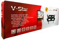Настенный поворотный кронштейн V-STAR CP603 32"-60" наклонное крепление для телевизора на стену, подвесной держатель для плазмы 32-60 дюймов до 50кг Черный