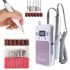 Professional Rechargeable Manicure and Pedicure Cutter Portable Nail Drill YT-928 35000RPM RPM, Nail Treatment Machine with Nozzles
