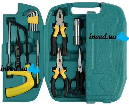 Набор инструментов для дома Lechg Tools LC8027 27 предметов в чемодане, универсальный комплект слесарных инструментов для ремонта в кейсе SJ8027