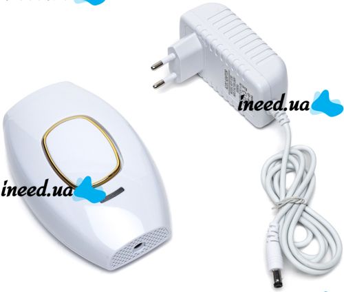 Laser photoepilator Intense Pulse Light White IPL109 36 W home epilator with display, facial and body hair removal machine 600000 flashes