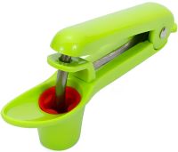 Машинка для удаления вишневых косточек Cherry Olive Pitter ручной прибор выдавливатель, вишнедавка для отделения косточек вишни и черешни Зеленая