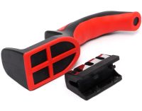 Точилка для кухонных ножей Knife Sharpener RS-168 кухонная ручная ножеточка с ручкой, настольный станок на 3 уровня заточки с полировкой NJ-523