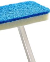 Щетка для чистки ванны и плитки Glass Eraser LY-516 2 в 1 трапециевидная губка для мытья пола, стен и окон с длинной ручкой и сменными насадками