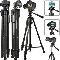 Штатив для камеры и телефона Weifeng WT-3520 140 см универсальная тринога держатель для фотоаппарата и смартфона с видеоголовой, трипод для селфи