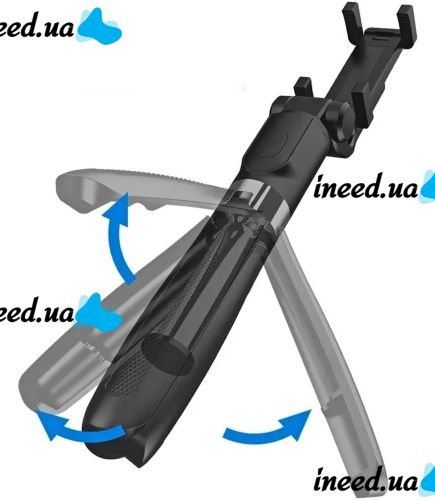 Селфи палка штатив Selfie Stick L01 70 см телескопический трипод для селфи, монопод тренога с держателем для телефона с пультом Bluetooth L-01