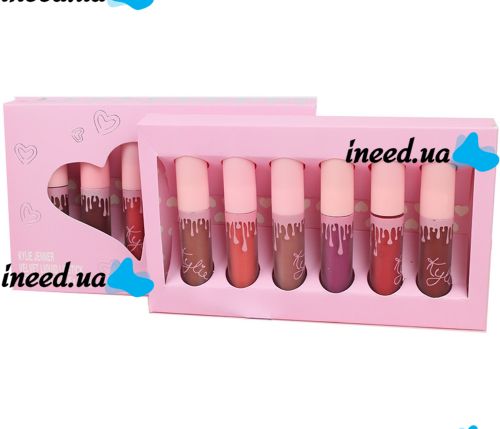 Большой подарочный набор косметики Kylie I Want It All Pink 23 в 1 декоративная косметика для лица помада, тени, кисти для макияжа и пудра Розовая
