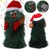 Dancing Xmas Tree ET02 interactive Christmas tree 17x10 cm rotating musical Christmas tree with hat on batteries