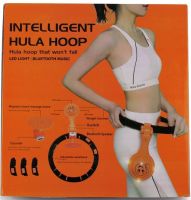 Массажный обруч тренажер Intelligent Hula Hoop 7803 хулахуп для похудения живота боков с регулируемой длинной и автоматическим подсчетом Black-orange
