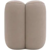Надувное кресло мешок Inflatable Lounge Chair DL-484 до 115 кг для отдыха, одноместный безкаркасный диван с подголовником 115×96×75 см Бежевый