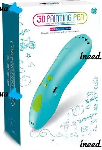 Аккумуляторная ручка с трафаретами 3D Painting Pen K9901 500 mAh беспроводная низкотемпературная 3Д ручка для объемного рисования моделей пластиком