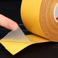 Self-adhesive reinforced Double Sided Mesh Tape AND LY-1035 3cmx5m double sided mesh adhesive tape with fabric backing 30mmx5m