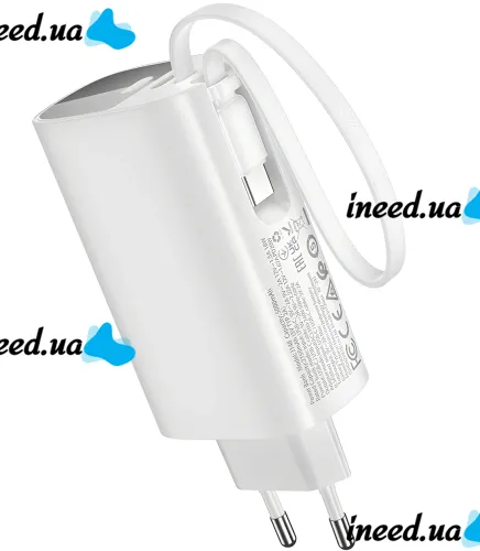 Сетевое зарядное устройство Hoco J148 PD20W Power Bank 5000 mAh портативный внешний аккумулятор Type-C повербанк с кабелем и адаптером для зарядки