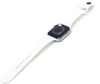 Наручные Смарт часы Smart Watch T500 спортивные с микрофоном, тонометром IP67 Aluminium 44mm умные часы с функциями фитнеса и здоровья Белые