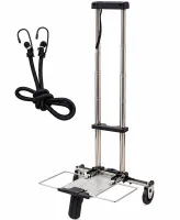 Складная мини тележка кравчучка Porter Trolley CT-25 до 25 кг двухколесная раскладная тачка с телескопической ручкой для покупок 97х24х17.5 см