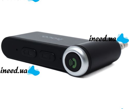 Автомобильный Bluetooth адаптер Hoco E58 140 mAh беспроводной трансмиттер для магнитолы, авто FM ресивер, модулятор в машину с блютуз AUX 3.5 мм