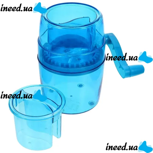 Ручний подрібнювач льоду Ice Shaver RD-125 500 мл механічна міні дробарка 20х13.5х11 см портативний вертикальний криголам для коктейлів і напоїв