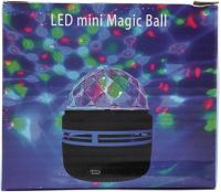 Дискошар-проектор звездного неба Led Mini Magic Ball настольный RGB проектор, круглый светодиодный LED светильник, 3D ночник дискошар USB Черный