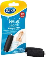 Комплект сменных насадок для электрической пилки Scholl Velvet Smooth B6-14 2 шт набор запасных экстражестких роликов для кожи ног и стоп Шоль