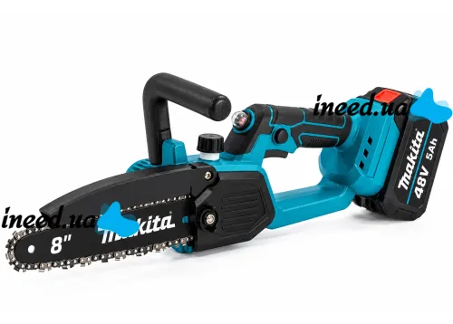 Аккумуляторная цепная мини пила Makita DUC101Z 48V 5Ah 8" на 2 аккумулятора, бесщеточная электропила с полуавтоматической смазкой цепи в кейсе Макита