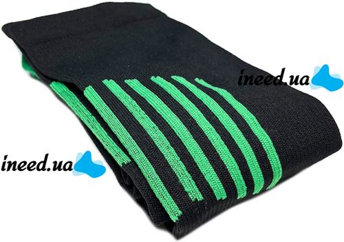 Компрессионные гольфы Smart Cyompression Socks высокие облегающие антиварикозные гетры, лечебные чулки от варикоза 2 класс компрессии Черные S/M