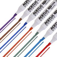 Профессиональный набор скетч маркеров Creative Acrylic Marker 36 шт для рисования в ведре, Акриловые маркеры фломастеры линеры AND635-36 цветов