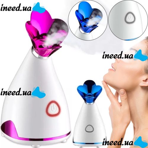 Паровая сауна для омоложения и увлажнения лица с ингалятором Phyopus Facial Ionic Steamer CL-5358, Распариватель 2в1 с ионизатором для чистки кожи