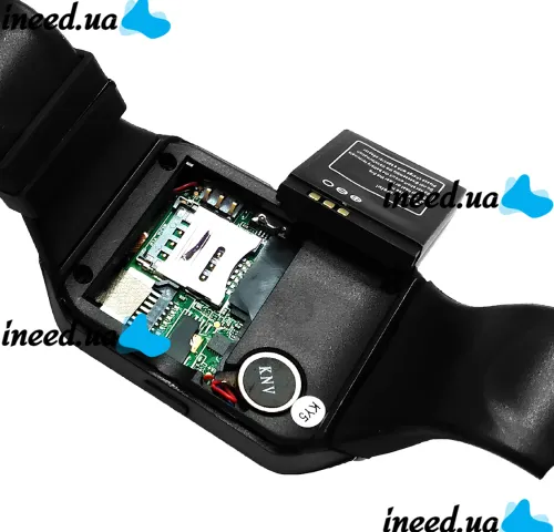 Умные наручные смарт часы Smart Watch Q18 c камерой, диктофоном и фитнес трекером, аккумуляторные Bluetooth часы с пульсометром Smartix Черные
