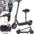 Складной электросамокат Ninebot KickScooter Max G30 600W с передним амортизатором и сидением до 140 кг, Электрический самокат E-Scooter 15Ah до 50 км