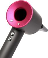 Фен для укладки и сушки волос Super Hair Dryer Supersonic HD07 5 в 1 стайлер со сменными магнитными насадки, защитой от перегрева и турборежимом 1600 W Розовый