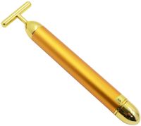 Іонний вібромасажер для обличчя та шиї Revoskin Gold Energy Beauty Bar Ревоскин електричний масажер для ліфтингу та омолодження шкіри на акумуляторі