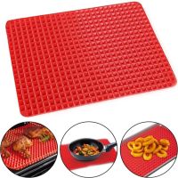 Антипригарный силиконовый коврик для выпечки Pyramid Pan Fat-Reduction Silicone Cooking Mat, Противень для гриля и запекания, Подставка под горячее