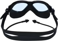 Очки для плавания Conquest Uv Shield Anti-Fog защитная маска с двойным регулируемым ремешком, берушами и защитой от УФ в чехле для бассейна 17х5 см