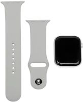 Наручные Смарт часы Smart Watch T500 спортивные с микрофоном, тонометром IP67 Aluminium 44mm умные часы с функциями фитнеса и здоровья Белые