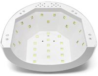 Професійна лампа для манікюру і педикюру SUNone Nail Lamp 48W UV LED з таймером White апарат для сушіння гель лаку і гелю для нігтів Білий