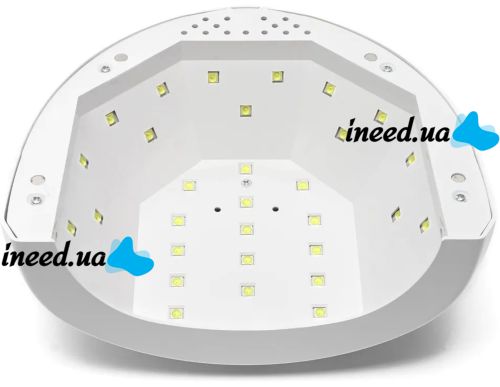 Професійна лампа для манікюру і педикюру SUNone Nail Lamp 48W UV LED з таймером White апарат для сушіння гель лаку і гелю для нігтів Білий