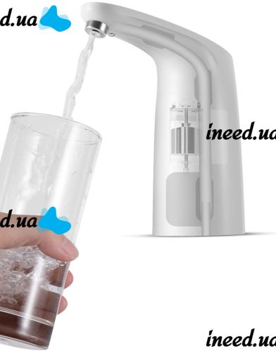 Сенсорная помпа с подсветкой для воды ePump Smart Touch автоматический аккумуляторный насос диспенсер на кулер, электропомпа дозатор для бутылок USB