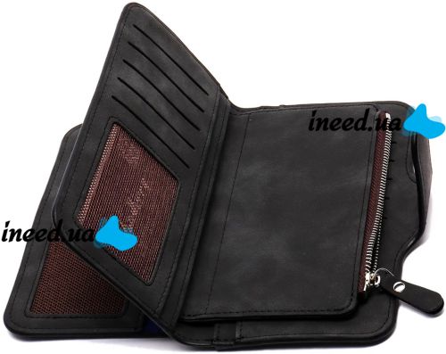 Женский замшевый кошелек Baellerry Forever N2345 Black женское мини портмоне на 10 отделений для купюр и мелочи 19х10.5 см Черный